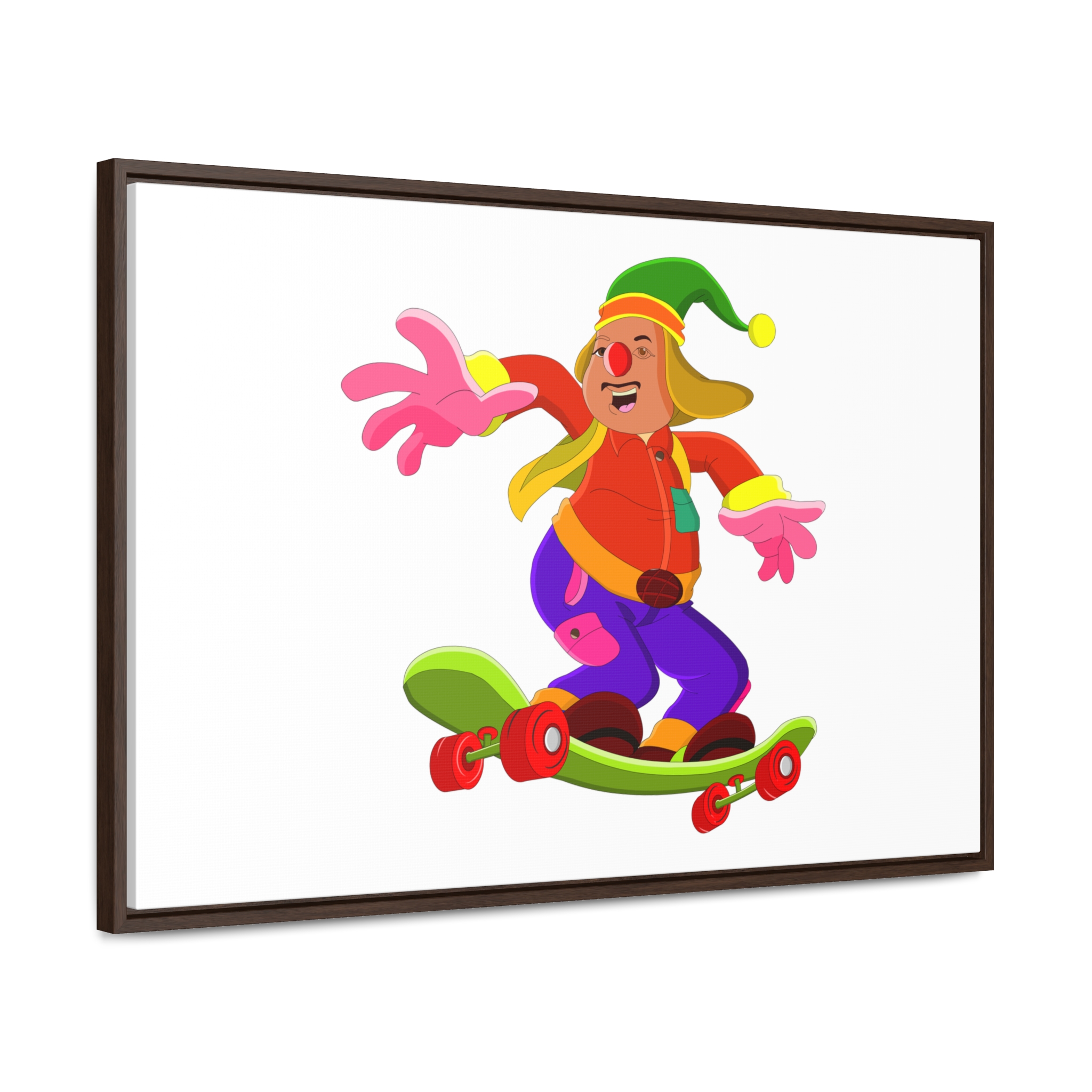 Clown Skateboarding