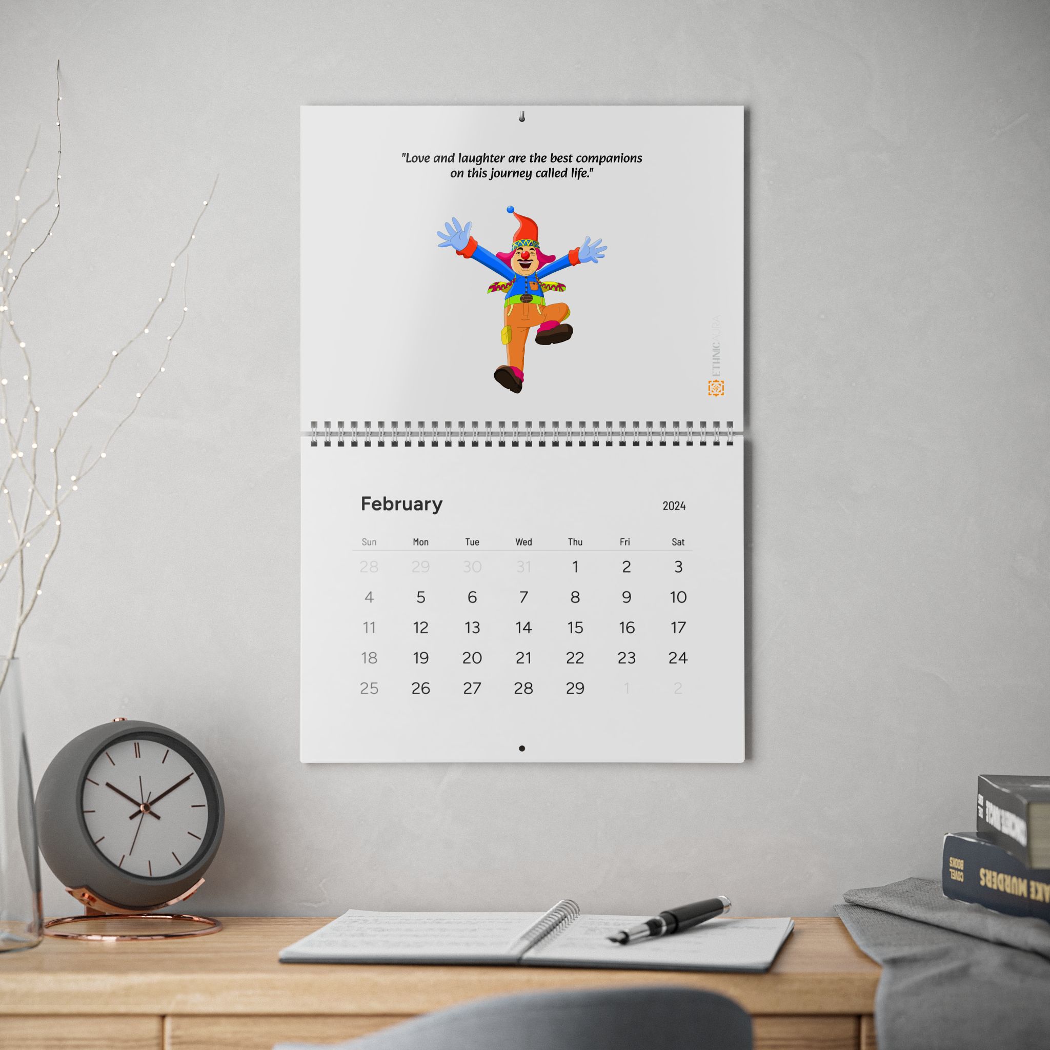 Clown Collection – Standard Wall Calendar (2024)